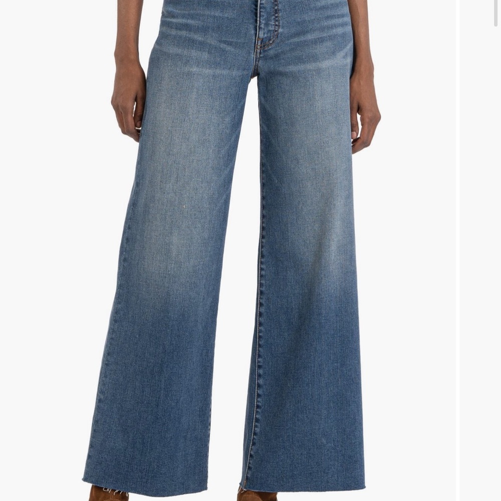 Kut Meg Ab Fab Wide Leg Rae Hem Jeans Women's